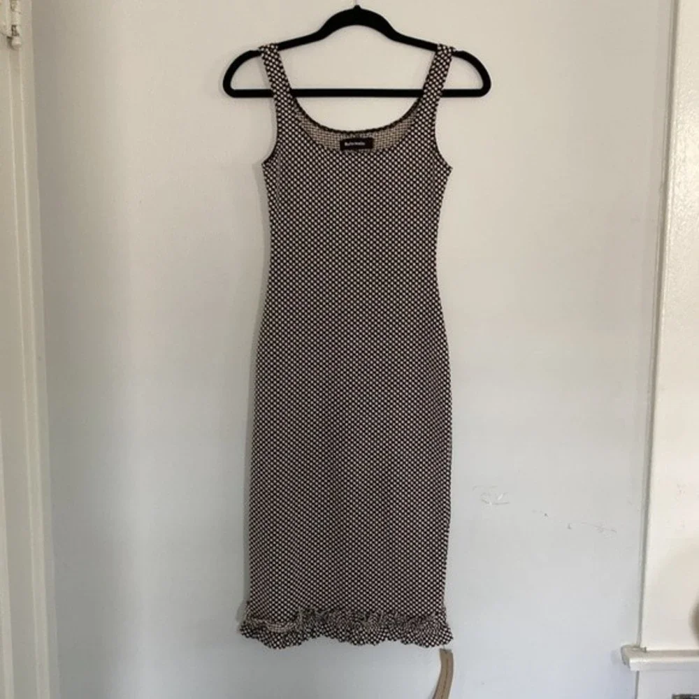 Reformation Jem Midi Sheath Dress Polka Dot size Small - Picture 3 of 8